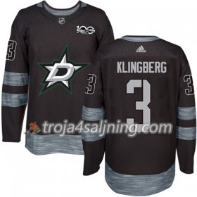 Dallas Stars tröja John Klingberg 3 1917-2017 100th Anniversary Adidas Svart Authentic - NHL Tröjor Herr